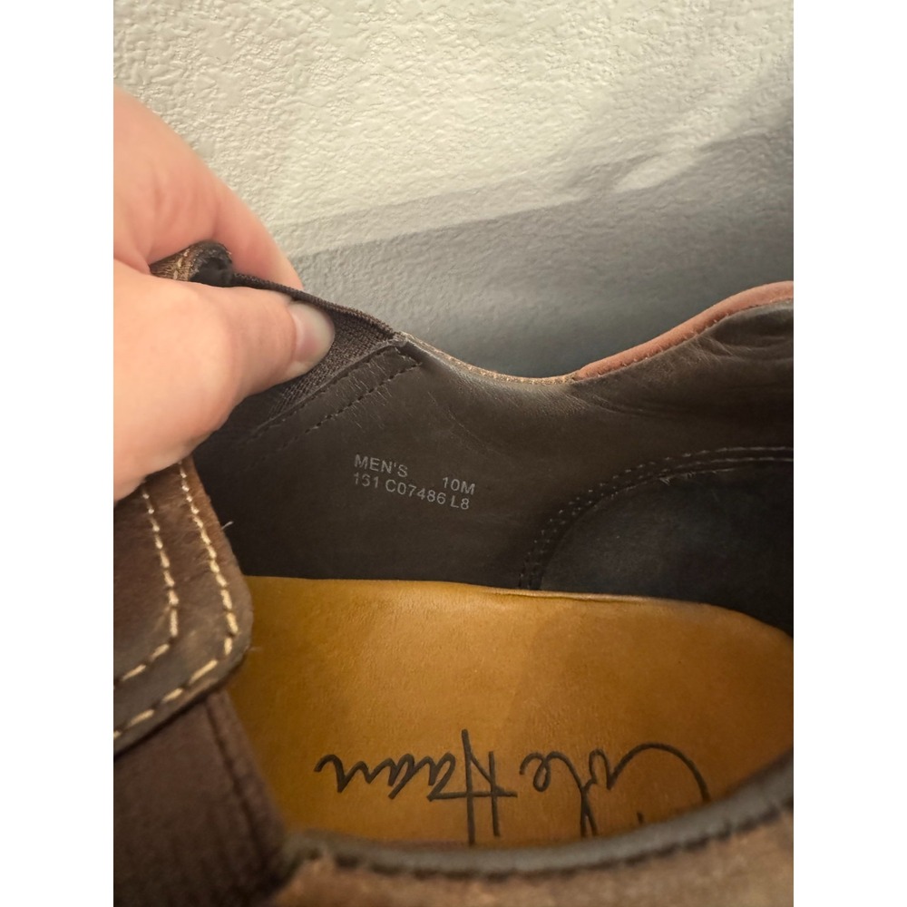 Cole Haan Zeno C07486 Mens US 10 M Shoes Brown Leather Slip On Split Toe Loafers - Picture 10 of 10